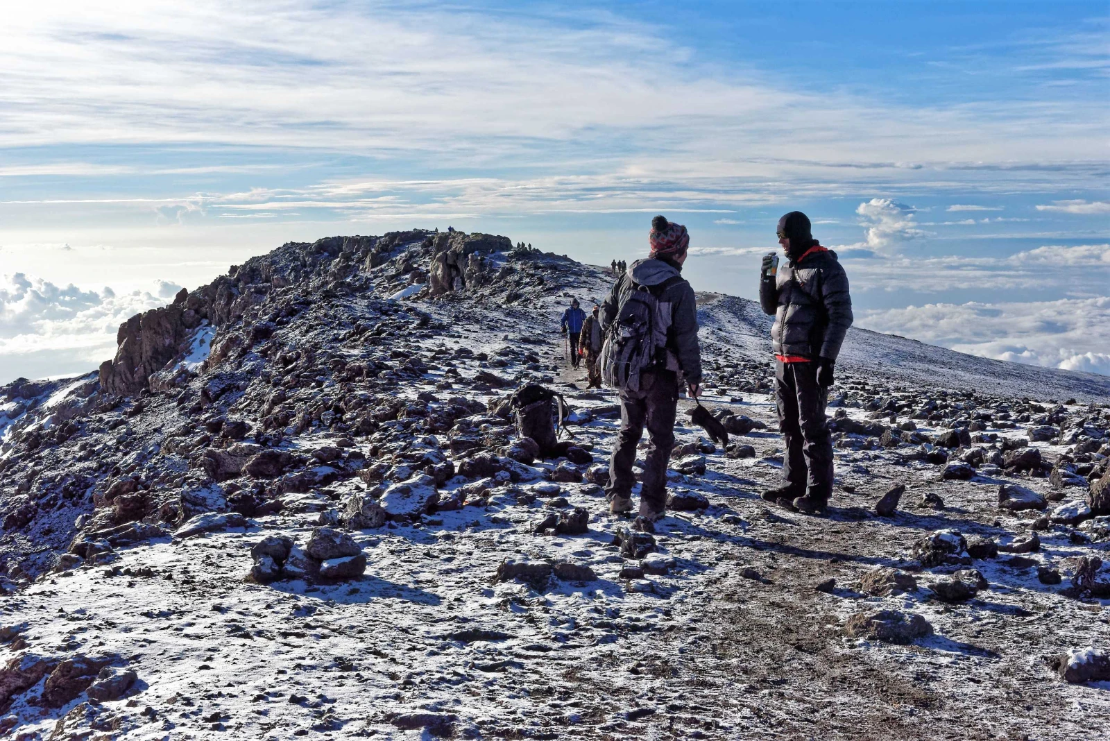 Petite pause au sommet du Kili