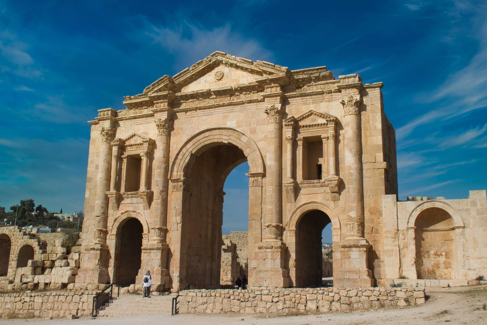 Portique d'entrée à Jérash, Jordanie