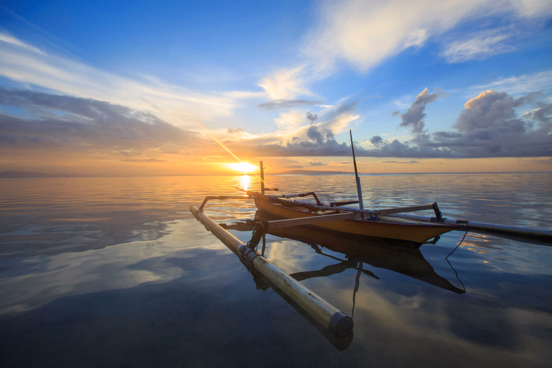 Bateau de pêcheur à Bali