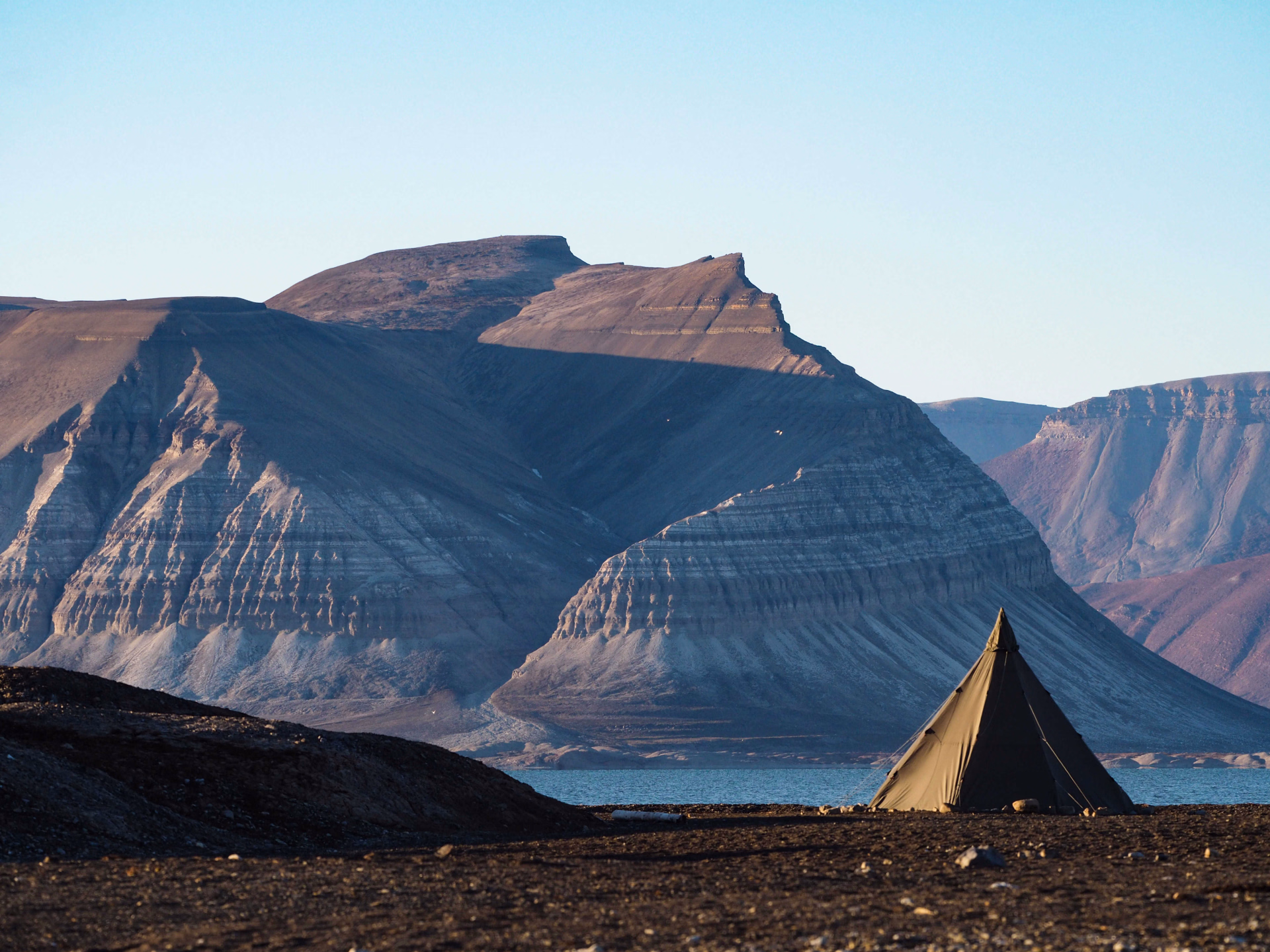 Camp au Svalbard