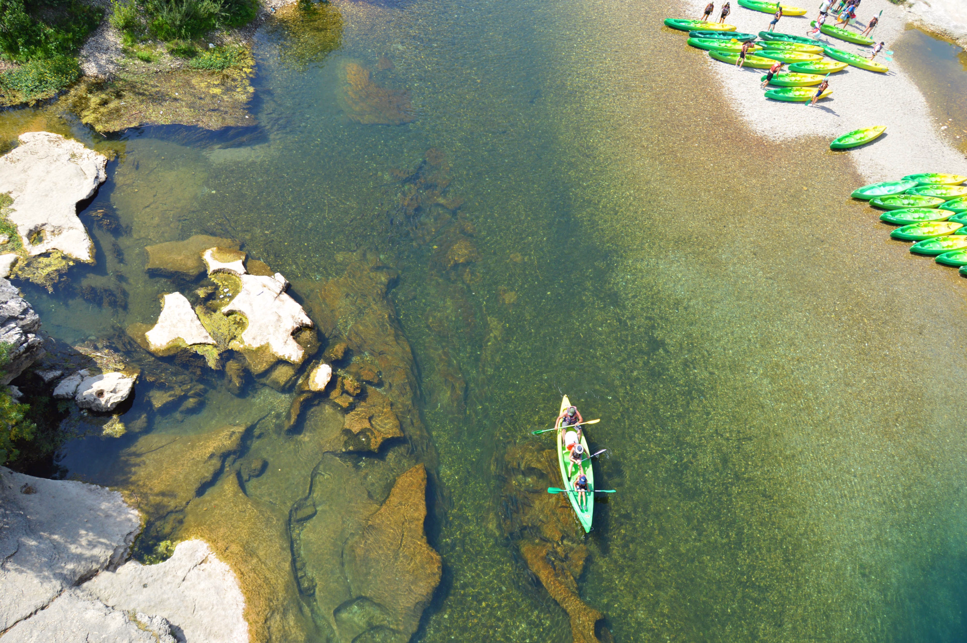 Canoe sur le Gardon
