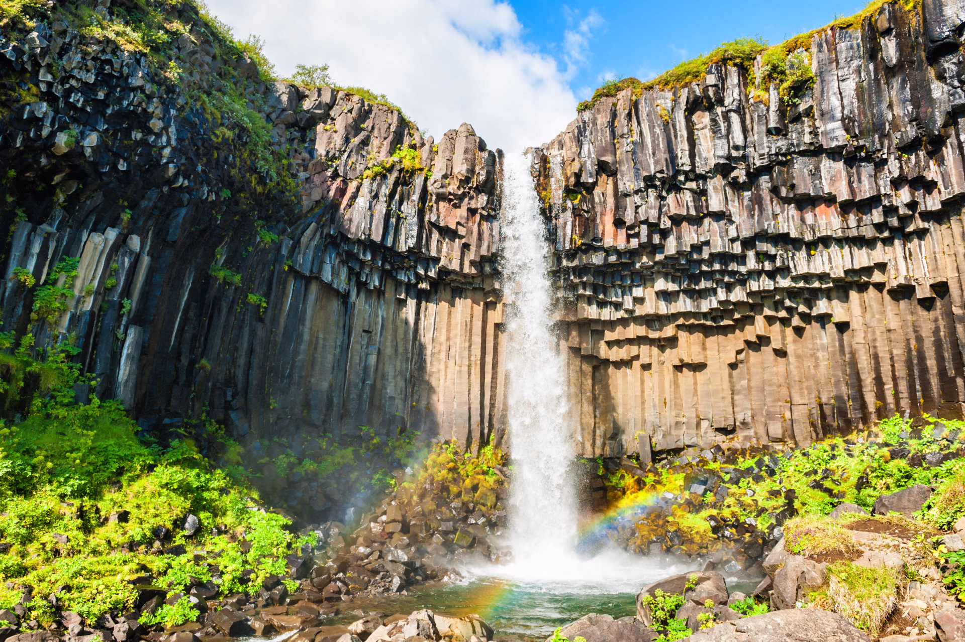 Cascade Svartifoss en Islande