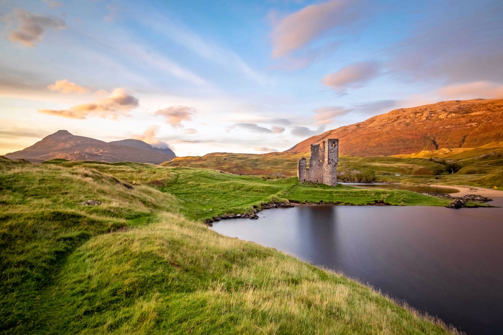 Château d'Ardvreck près du Loch Assynt en Ecosse