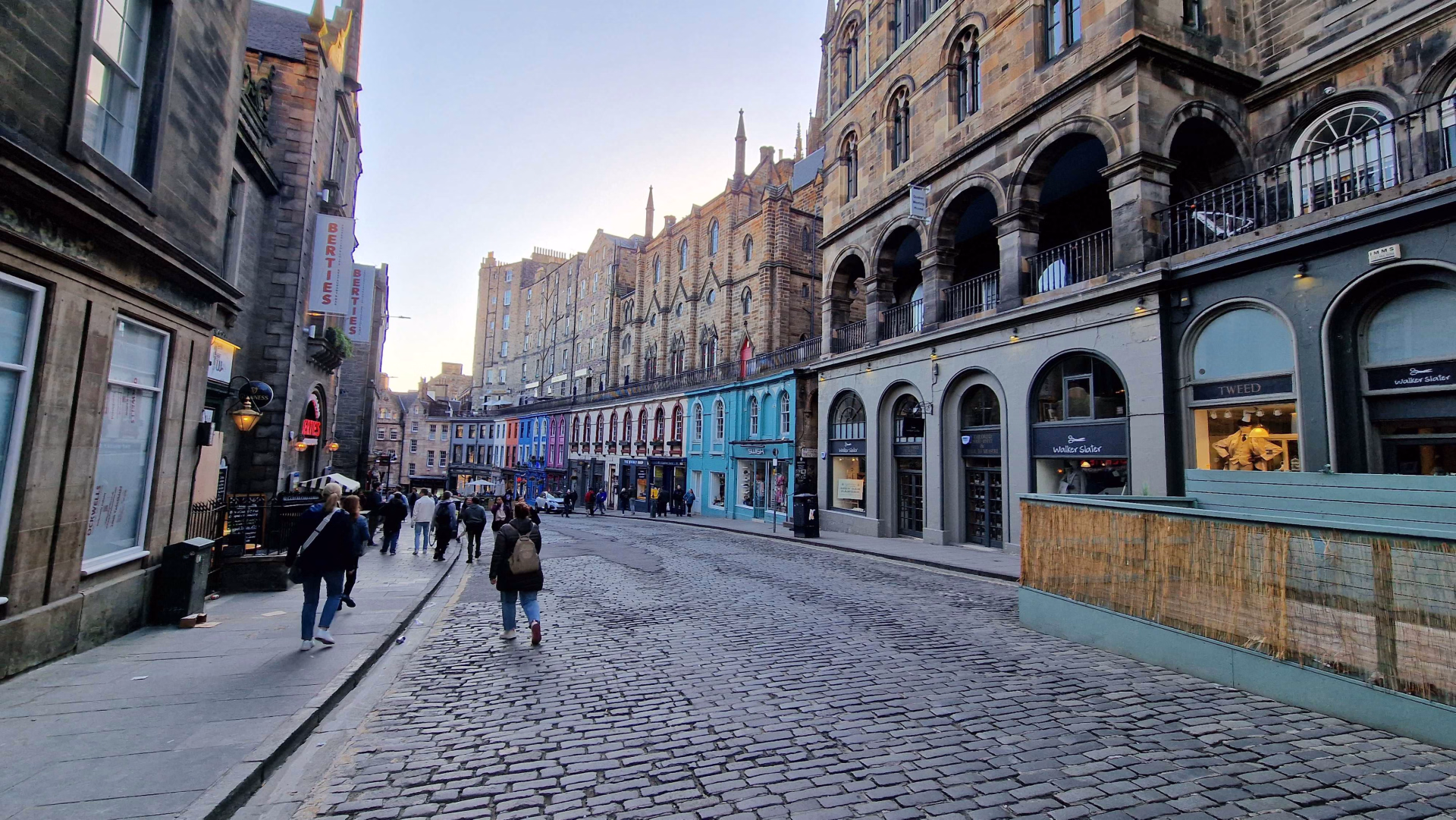 Dans les rues d'Edimbourg en Ecosse