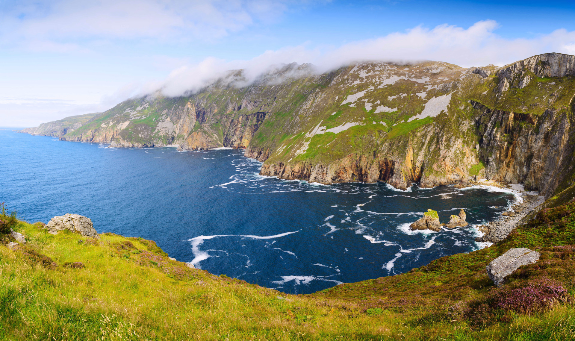 Falaise de slieve league en Irlande