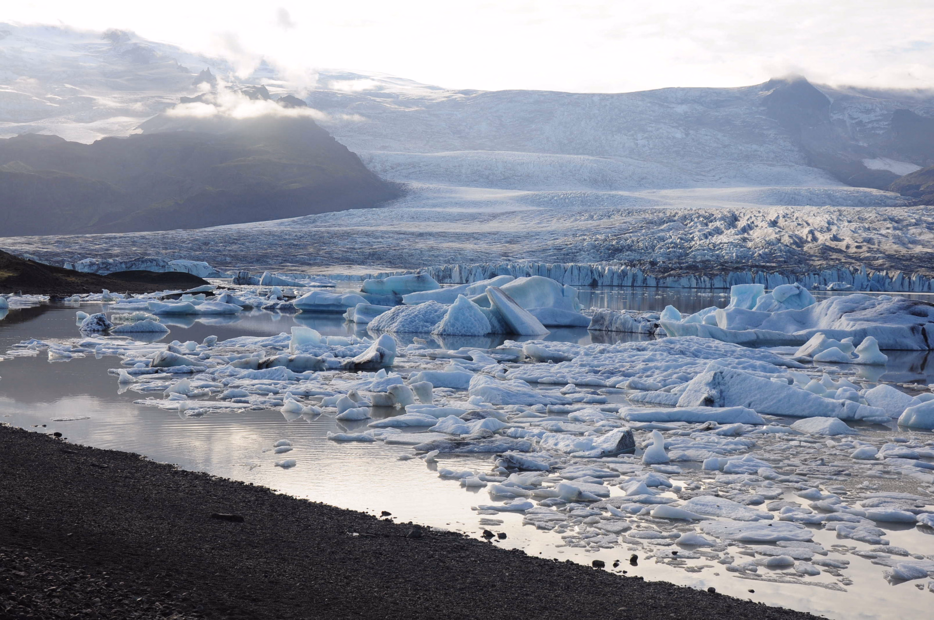 Icebergs en Islande