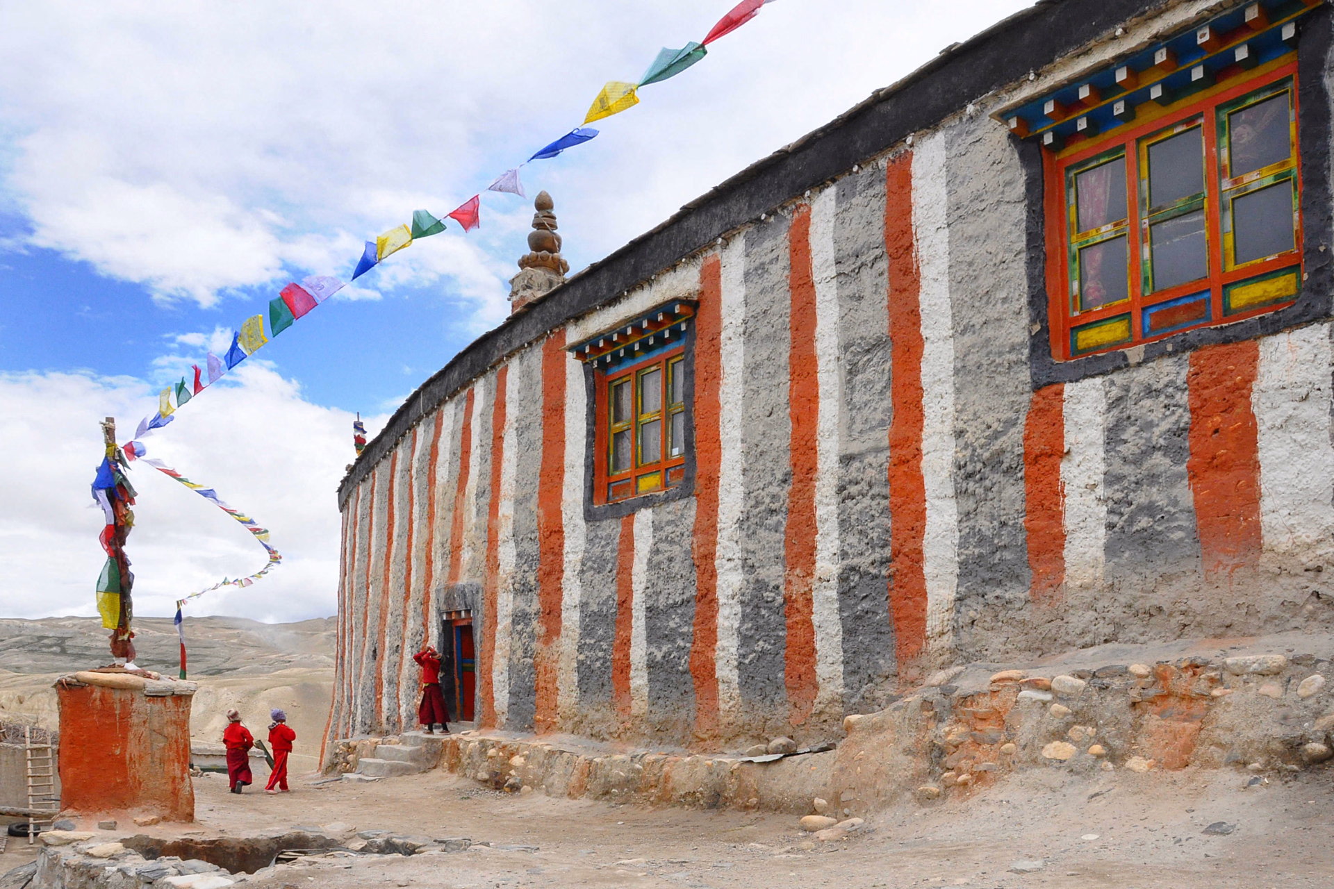 Le monastère de Niphu, dans le Haut-Mustang