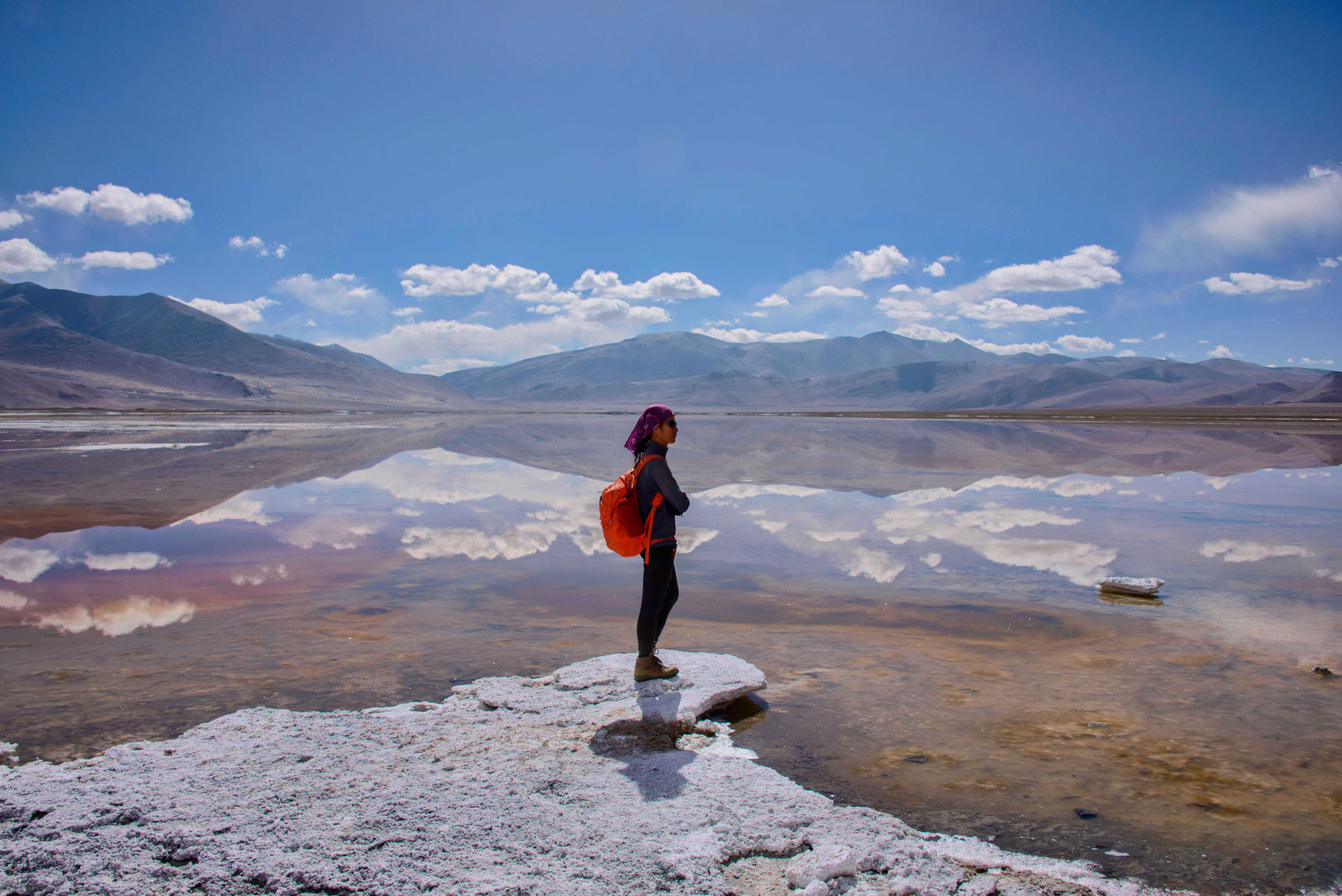 Le Tso Kar, dans le Changtang, en Inde Himalayenne