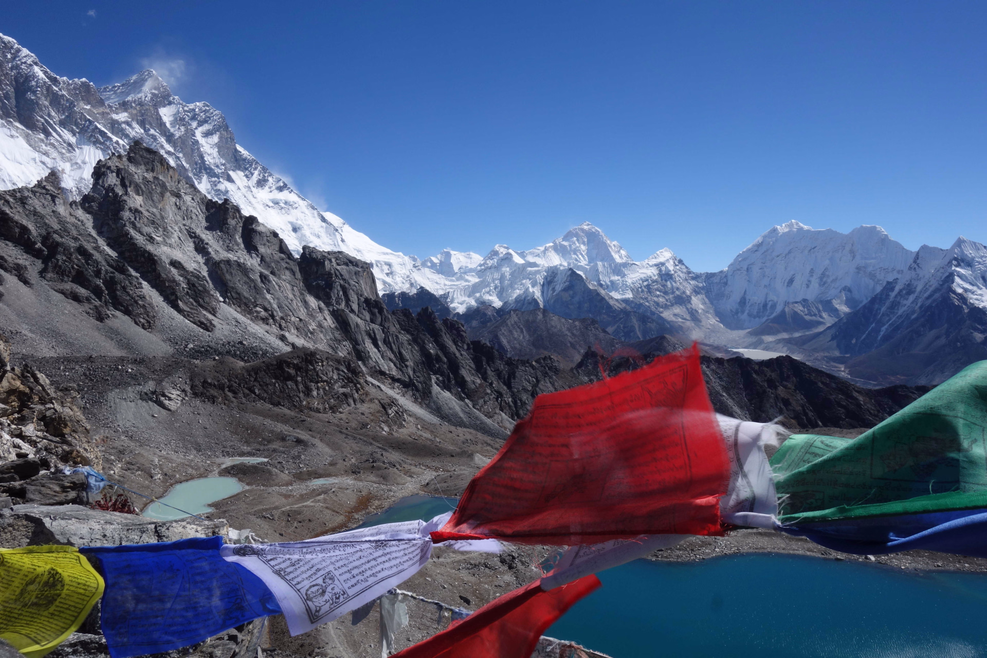 Panorama depuis le sommet du Kongma La, dans le Haut Khumbu
