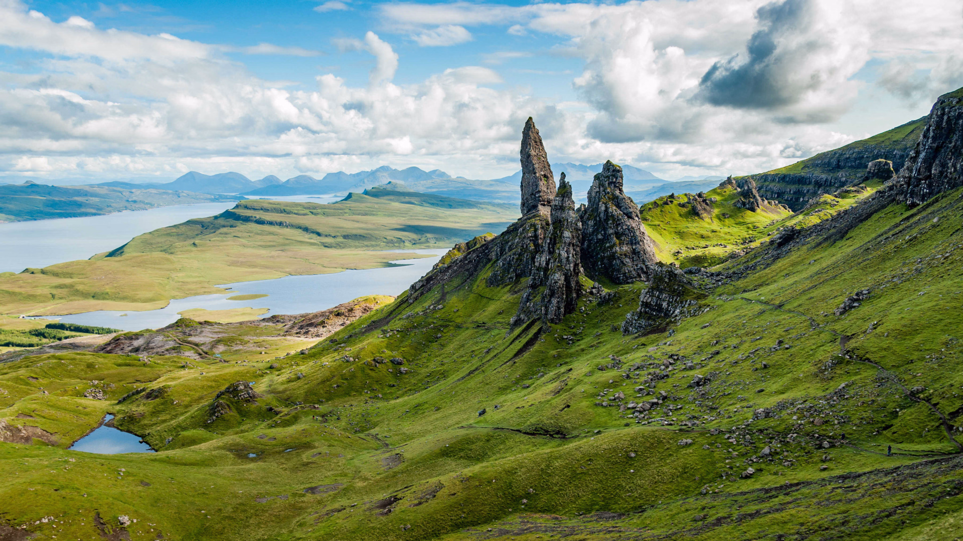Paysage du Old Man of Storr