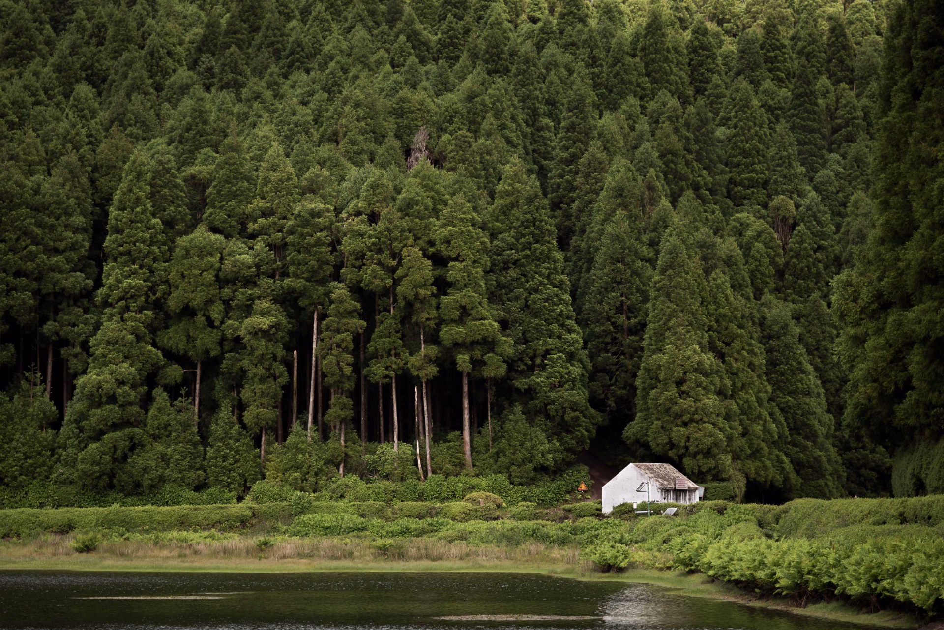 Petite maison au bord d'un lac, proche de Lagoa, sur l'île de Sao Miguel, aux Açores