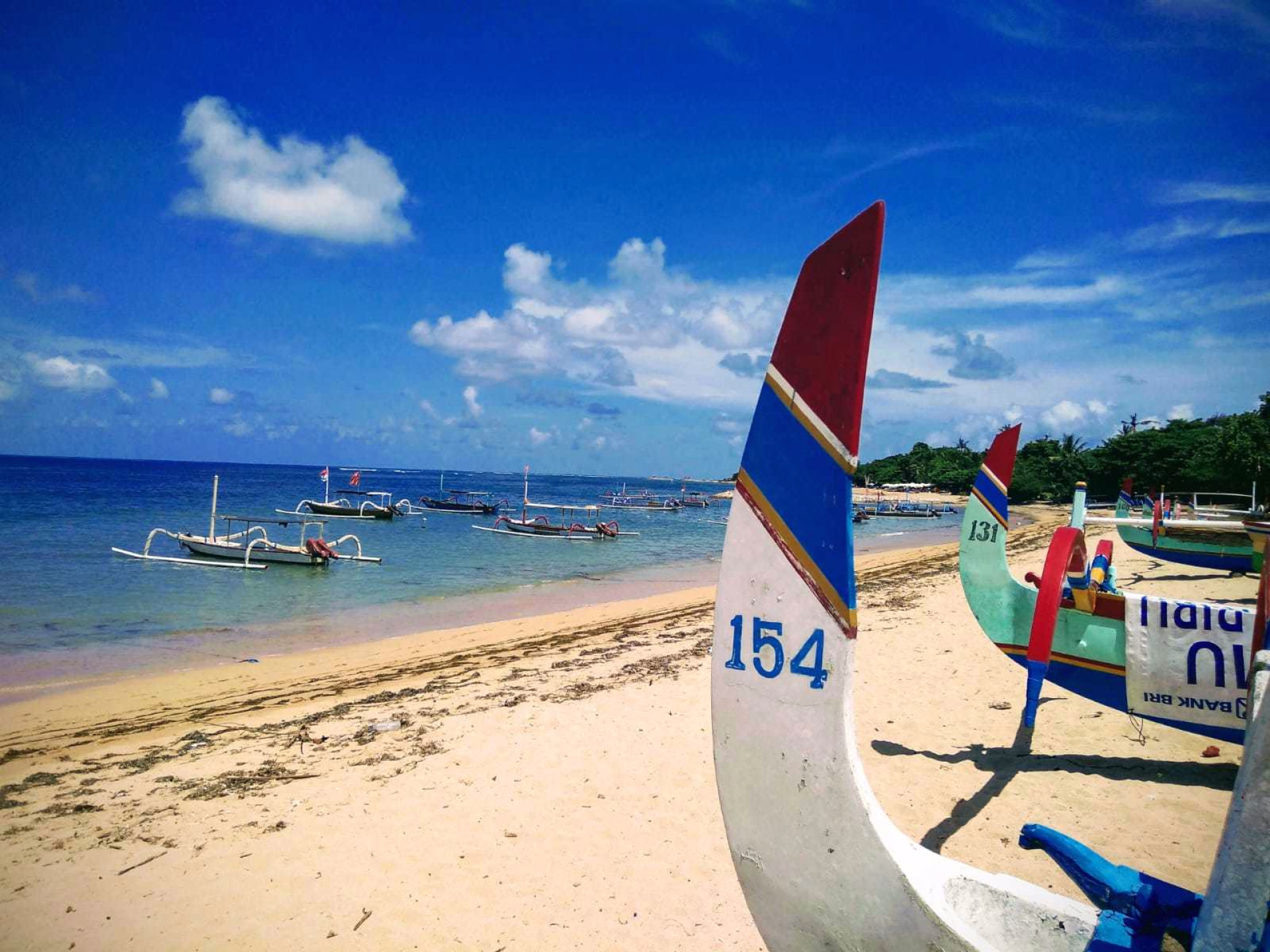 Pirogue, Sanur, Bali, Indonésie