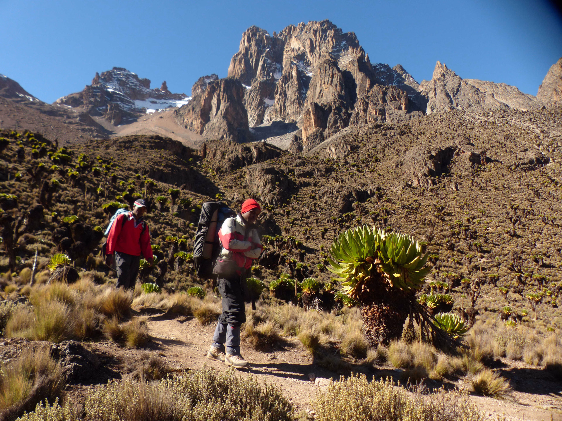 Porteurs au Mont Kenya
