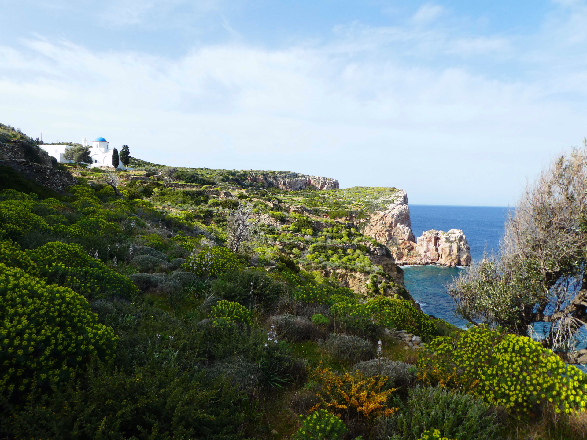 Randonnée à Sifnos, sentier côtier