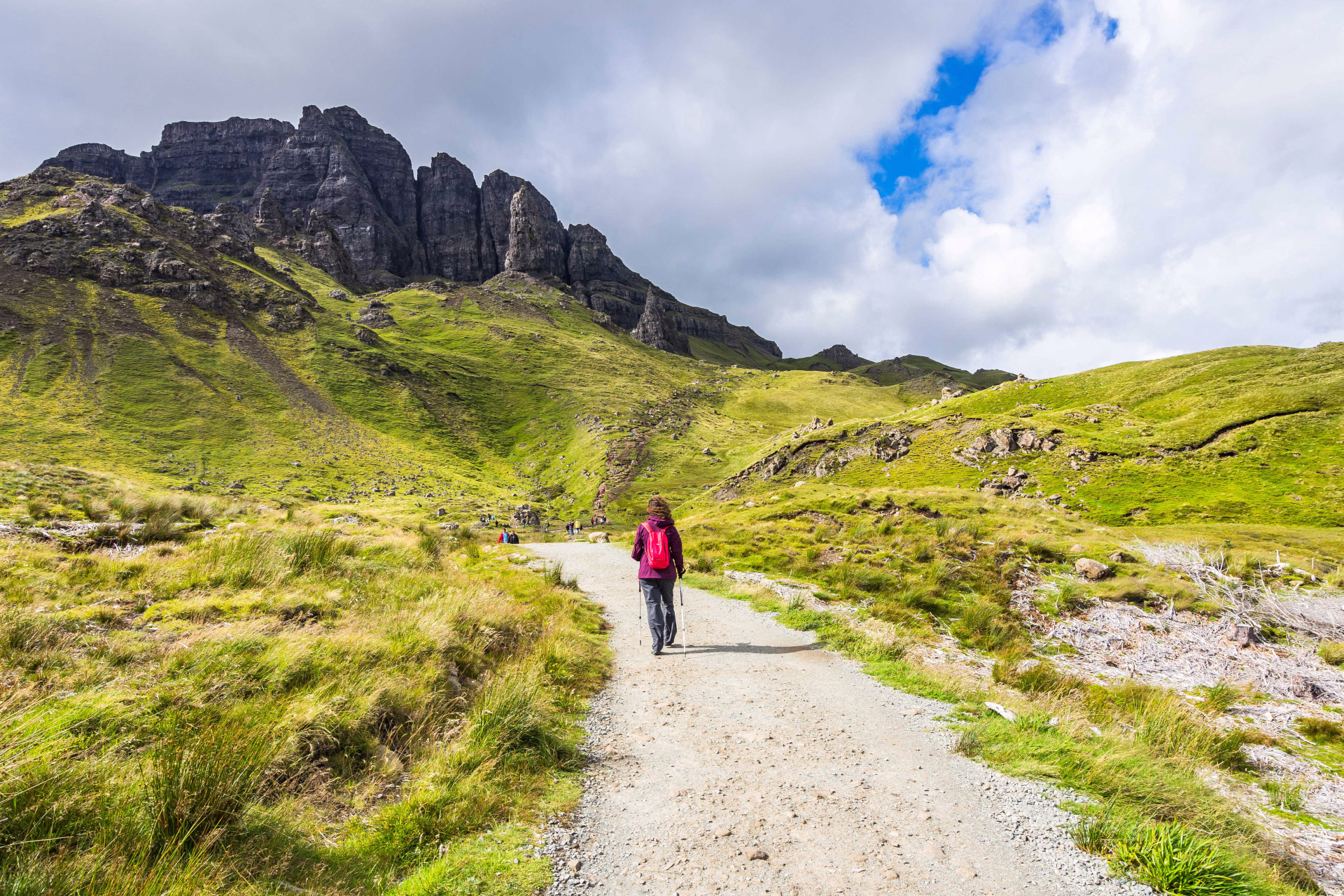 Randonnée en direction du Old man of Storr en Ecosse