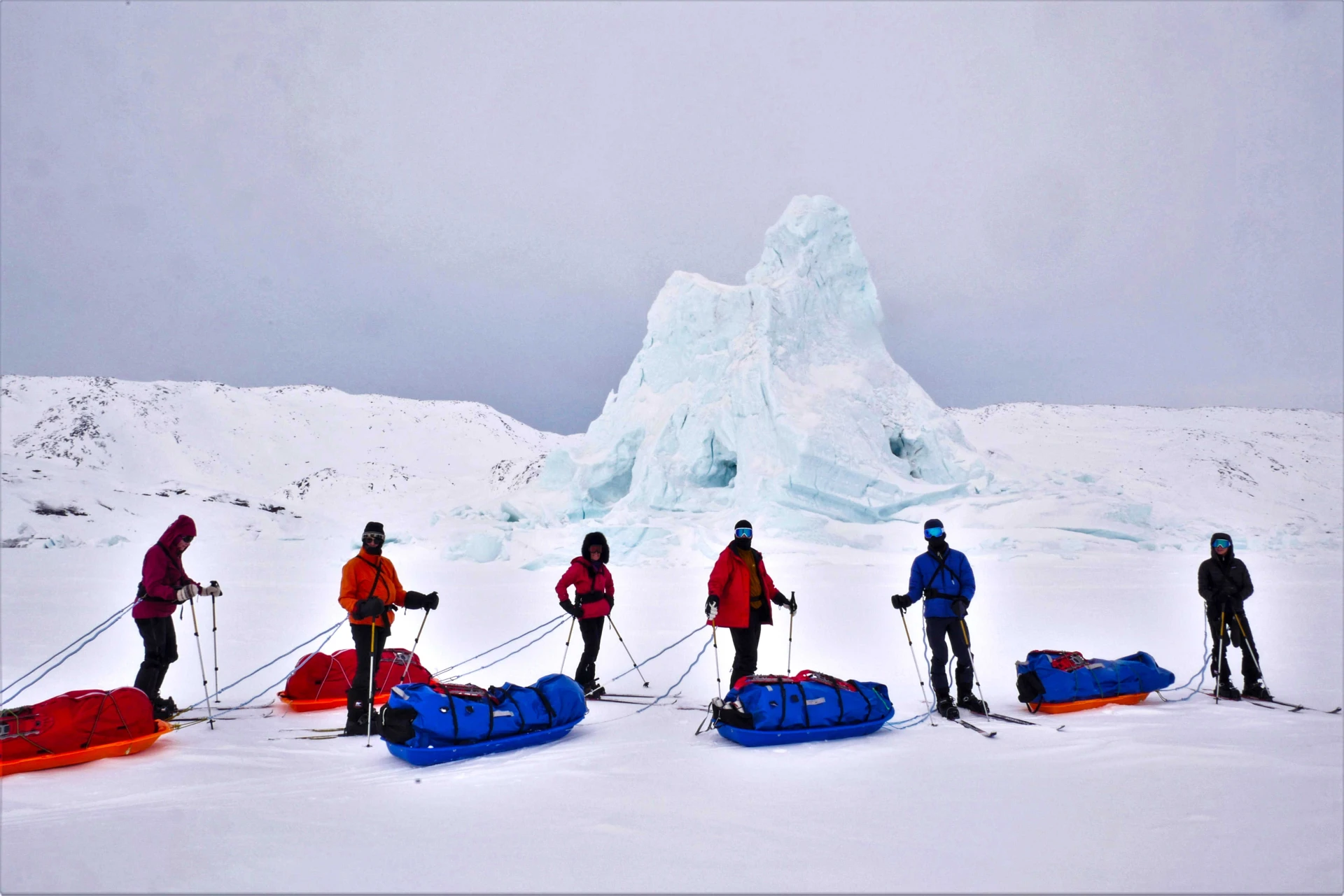 Randonnée en ski nordique au Groenland