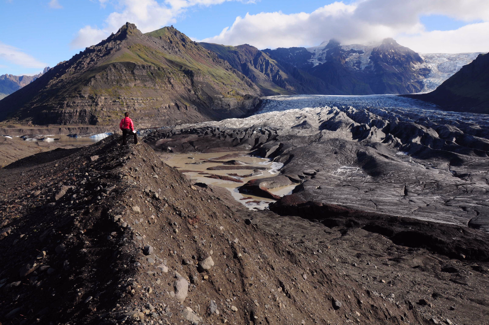 Photo d'un randonneur Skaftafell
