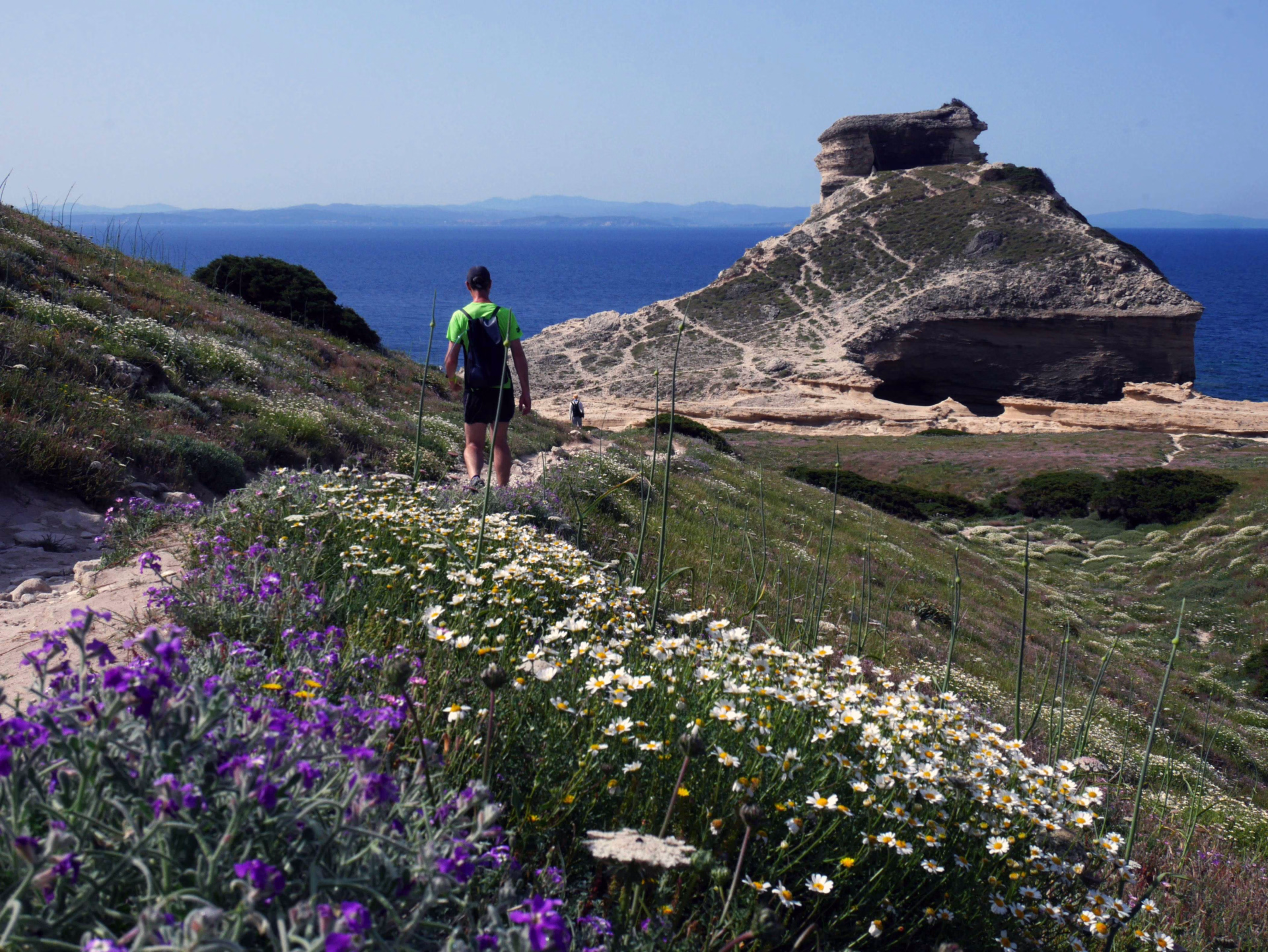 randonneur plage de saint antoine de Bonifacio