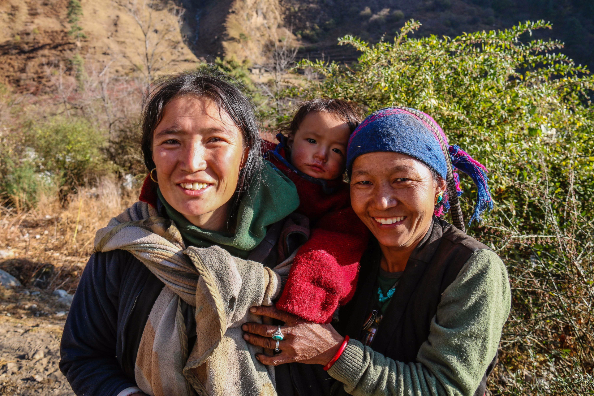 Rencontre avec la population locale au Népal