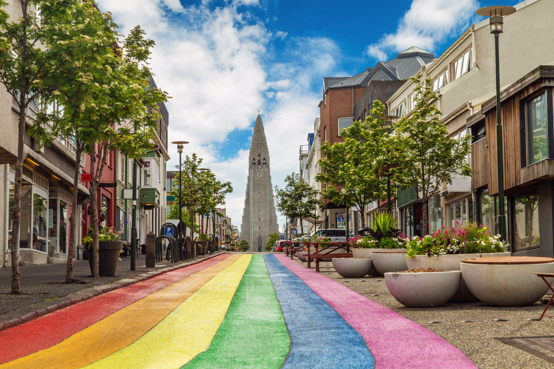 Rues de Reykjavik en Islande