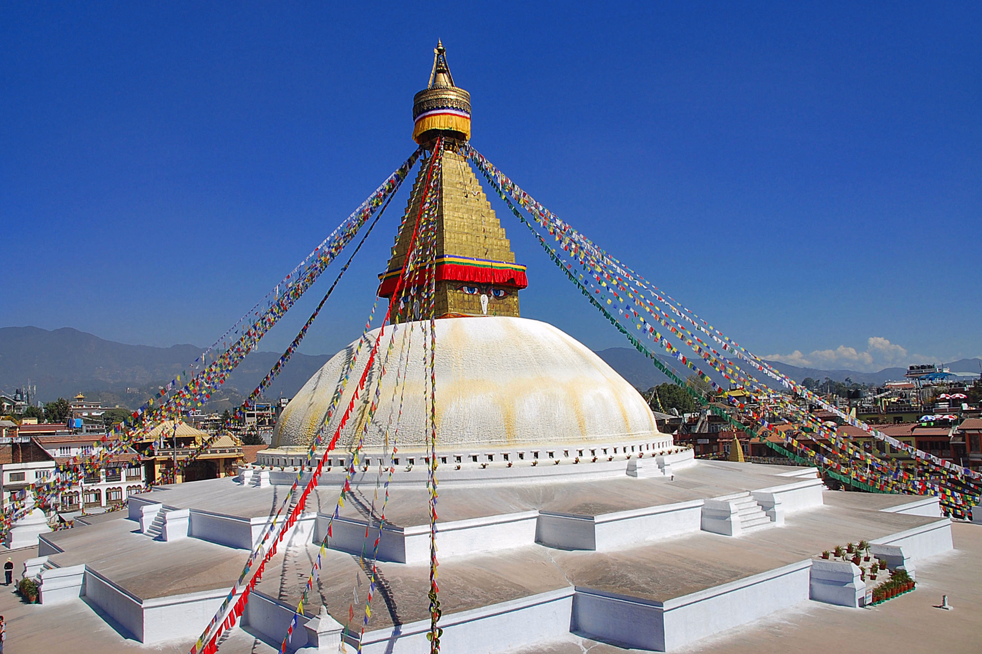Le stupa de Boddnath, à Katmandou