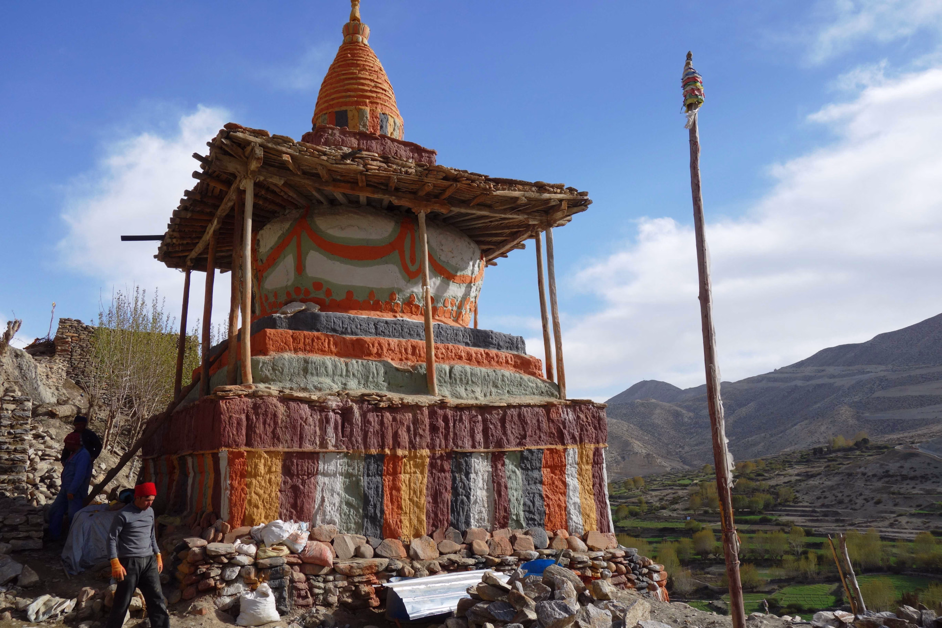 Stupa coloré du Haut Mustang