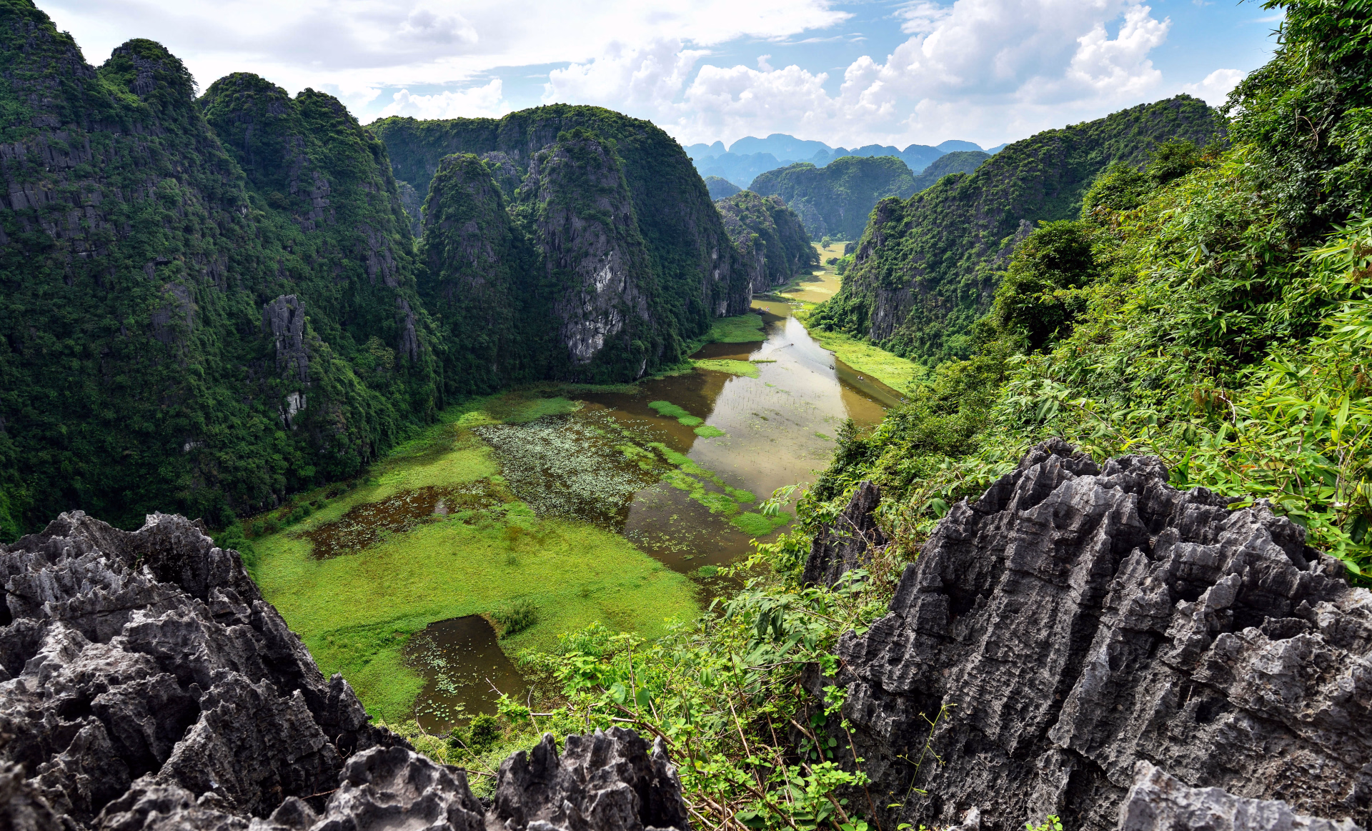 Tam Coc avec ses pitons karstiques
