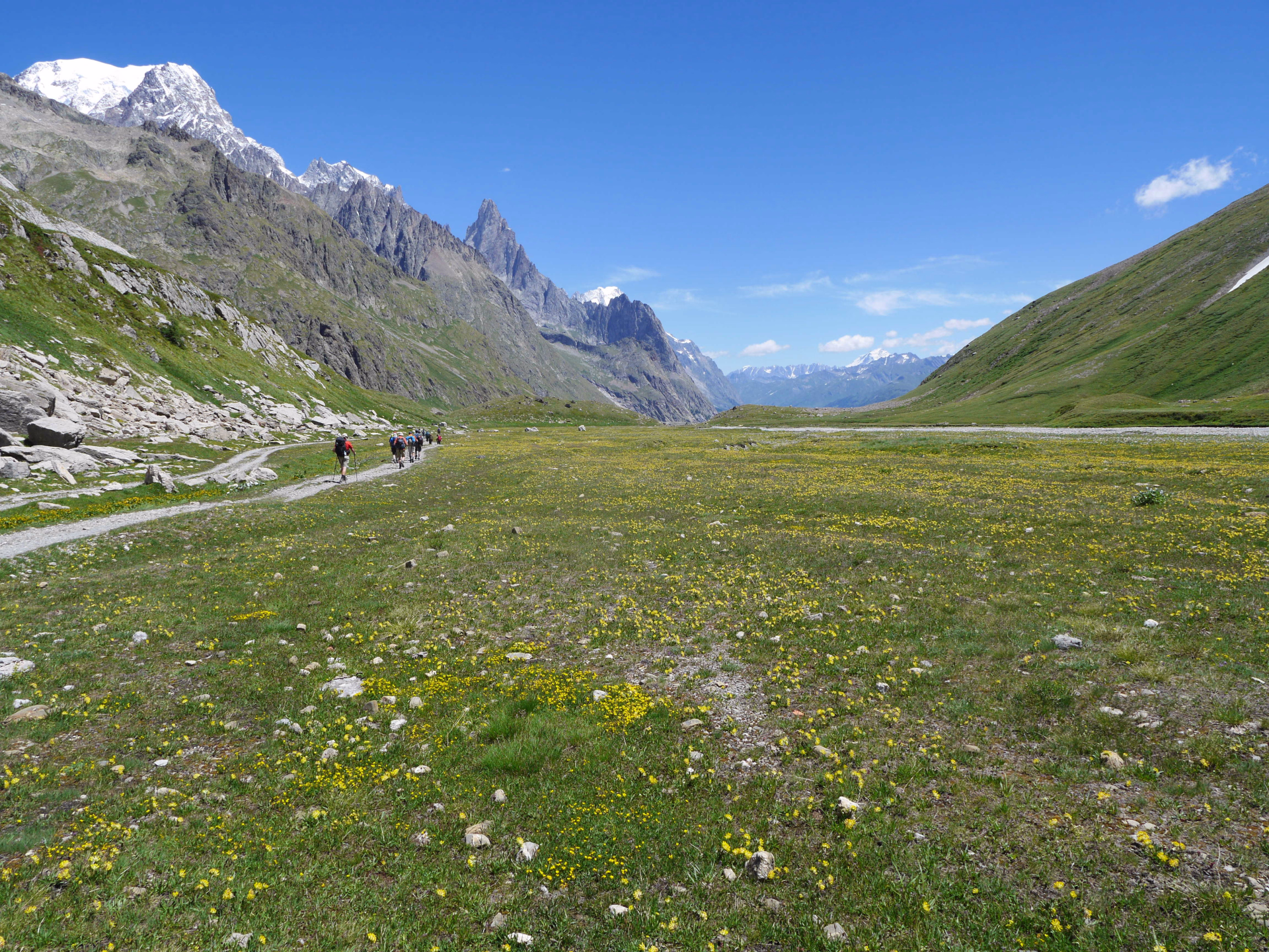 Tour du Mont Blanc dans les Alpes