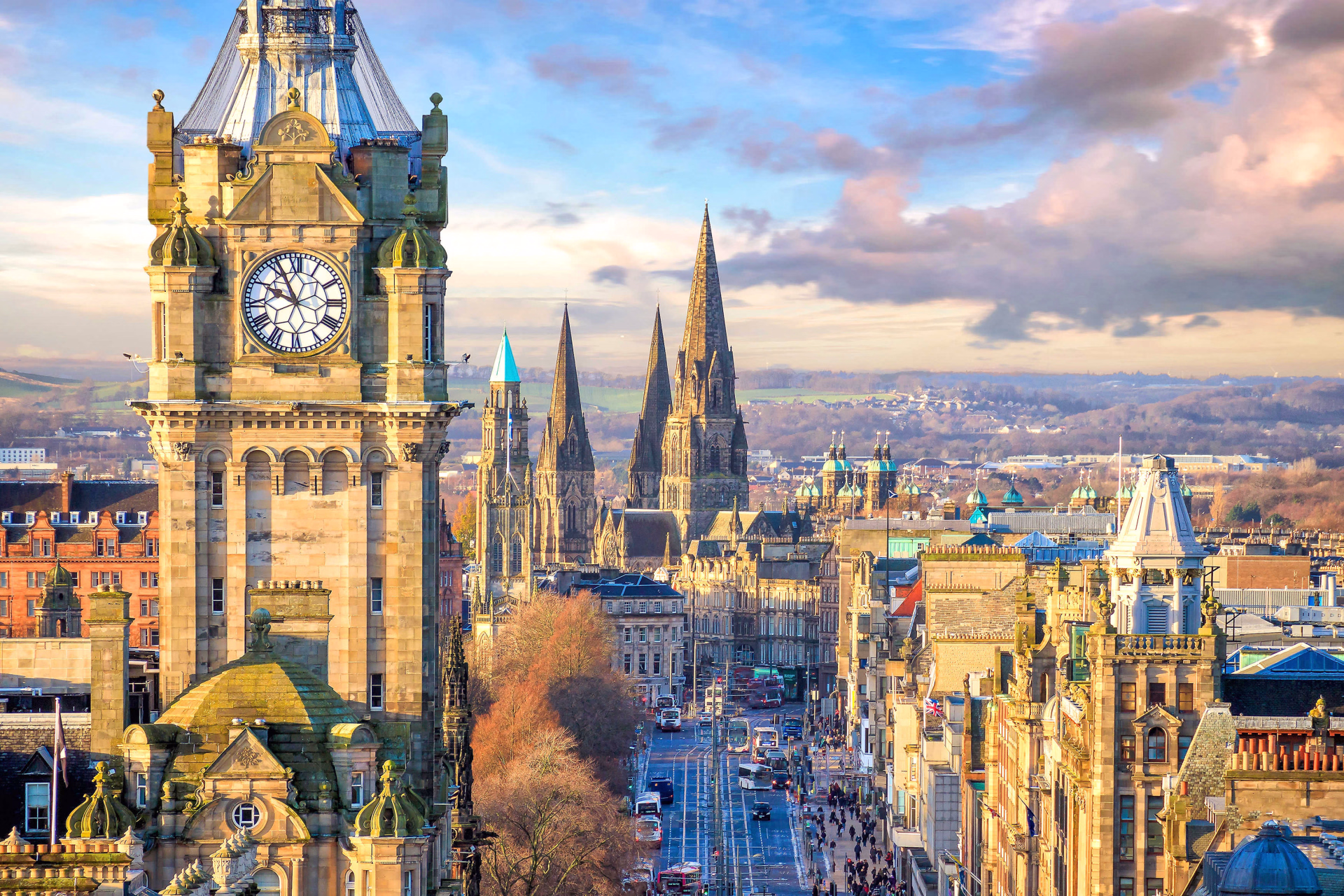 Vieille ville d'Edimbourg en Ecosse