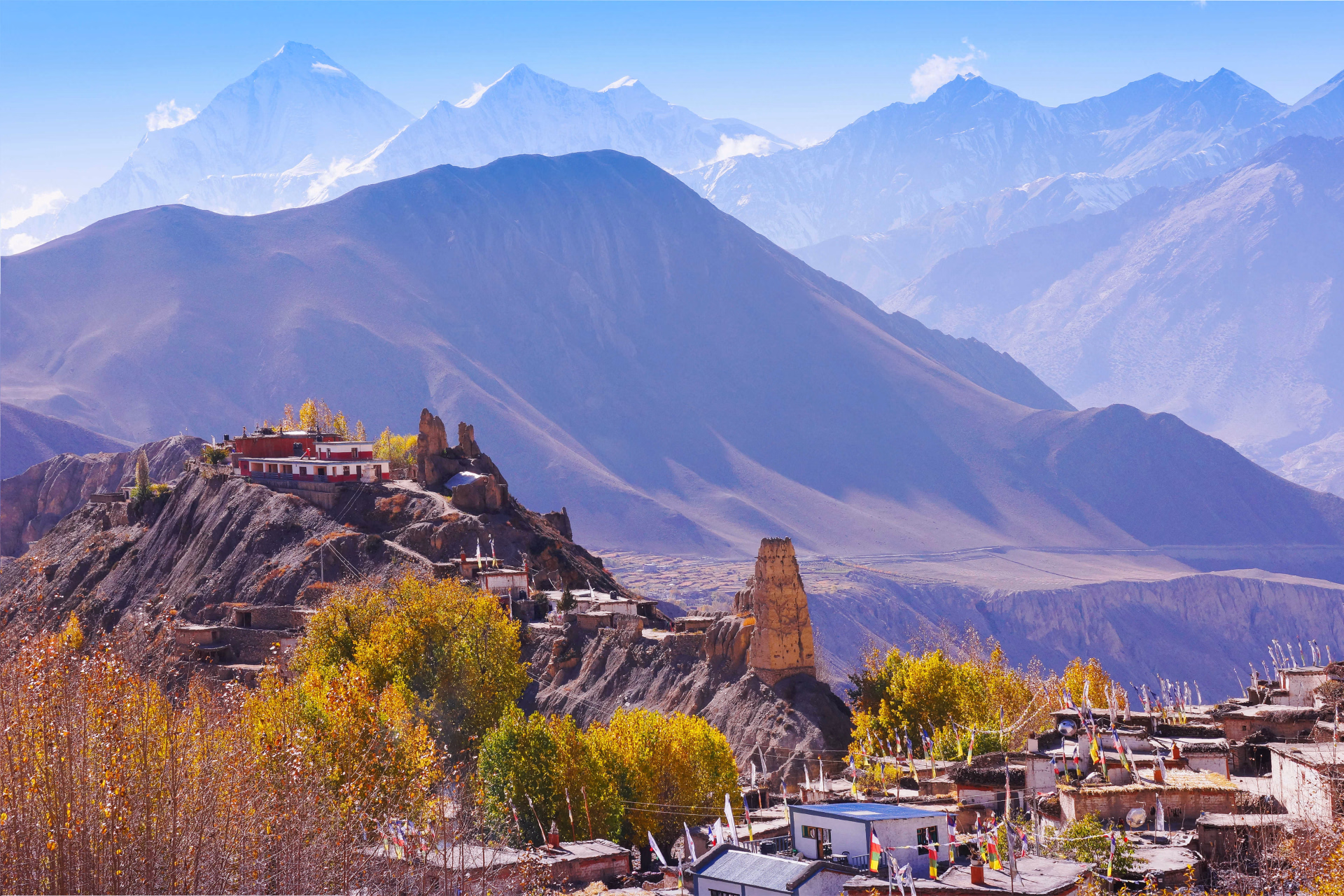 Tour des Annapurnas et col du Thorong La (5416 m)