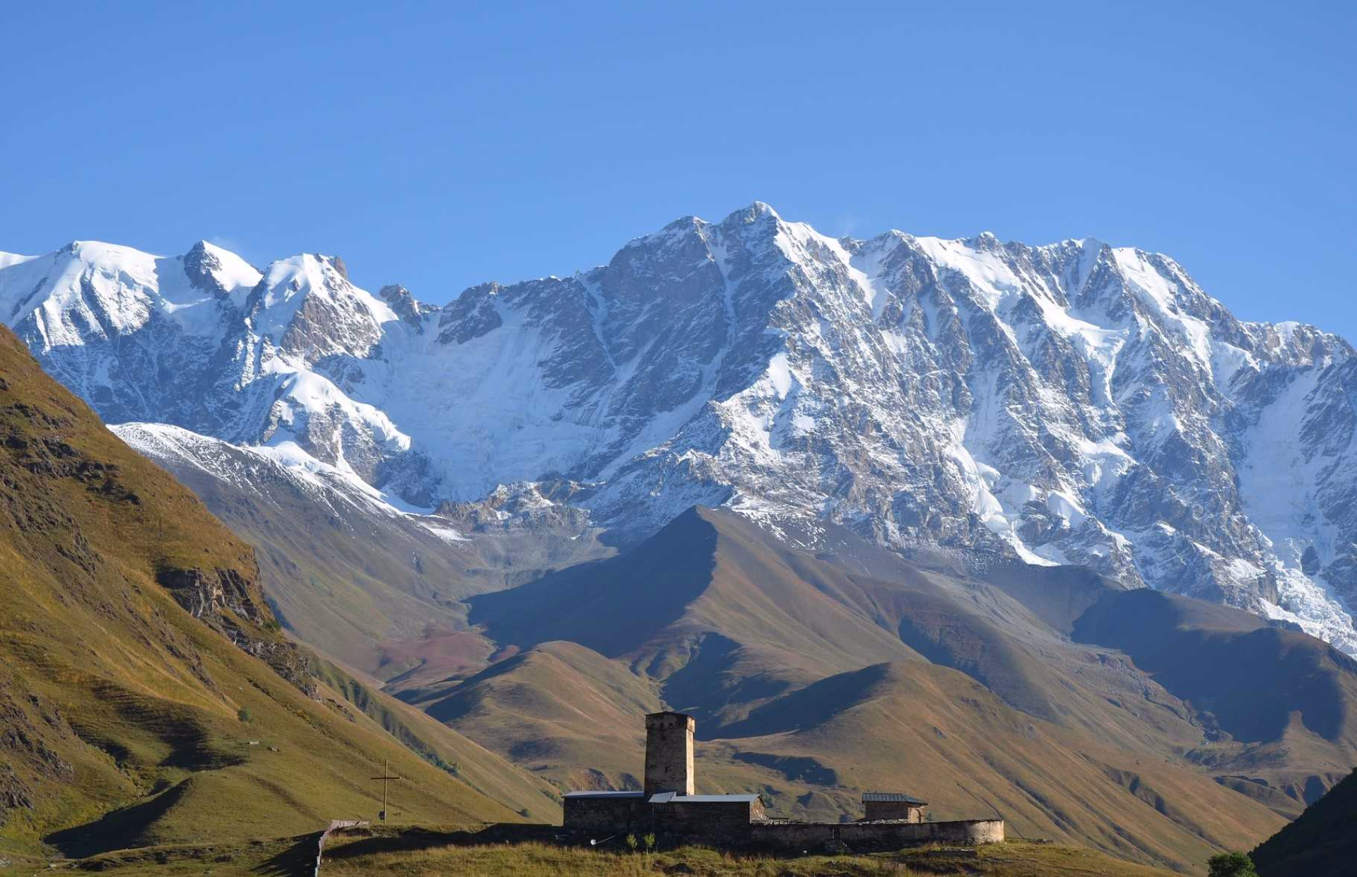 Village d'Oushguli dans la région de Svanetie en Georgie