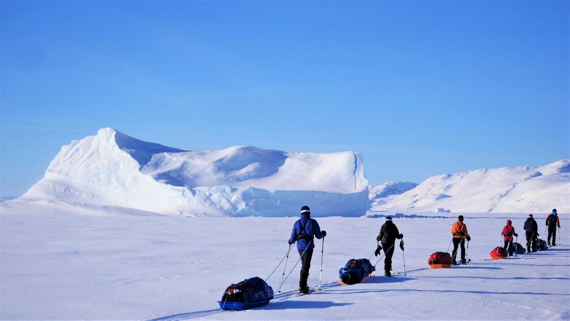 Voyage sportif au Groenland sur la banquise