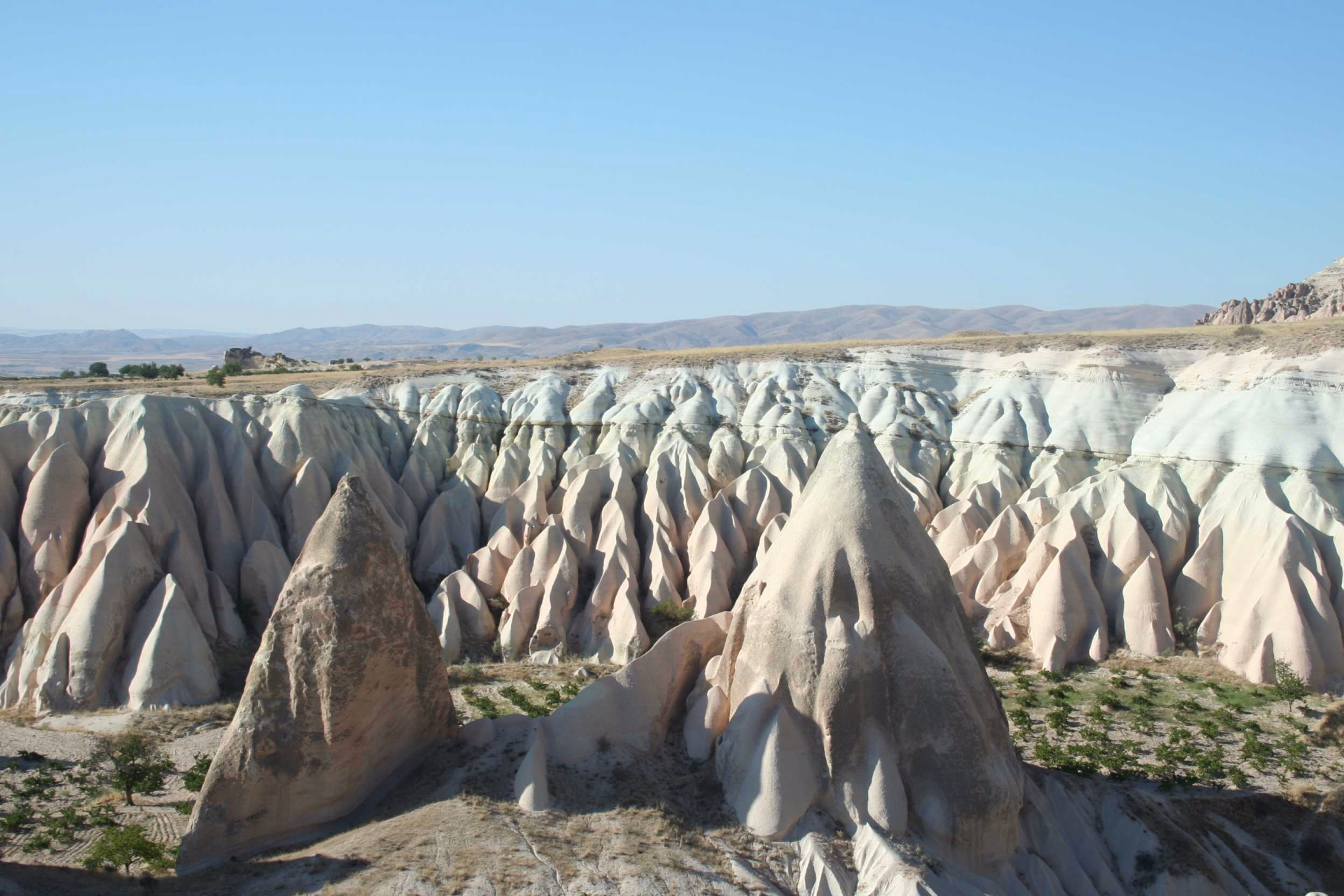 Vue sur les cheminées de fées en Cappadoce en Turquie