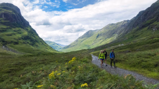 Randonnée dans la vallée de Glencoe en Ecosse