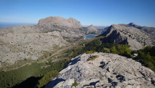 Vue des crêtes de la Tramuntana à Majorque aux Baléares