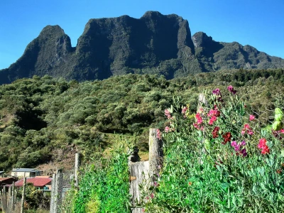 En arrivant à Marla, Mafate, la Réunion