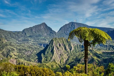 Paysage randonnée de La Nouvelle à Hellbourg, la Réunion