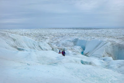 Randonnée sur l'inlandsis au Groenland