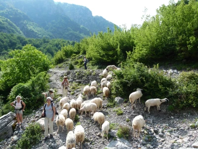 rencontres avec la population locale, dans la vallée de Theth