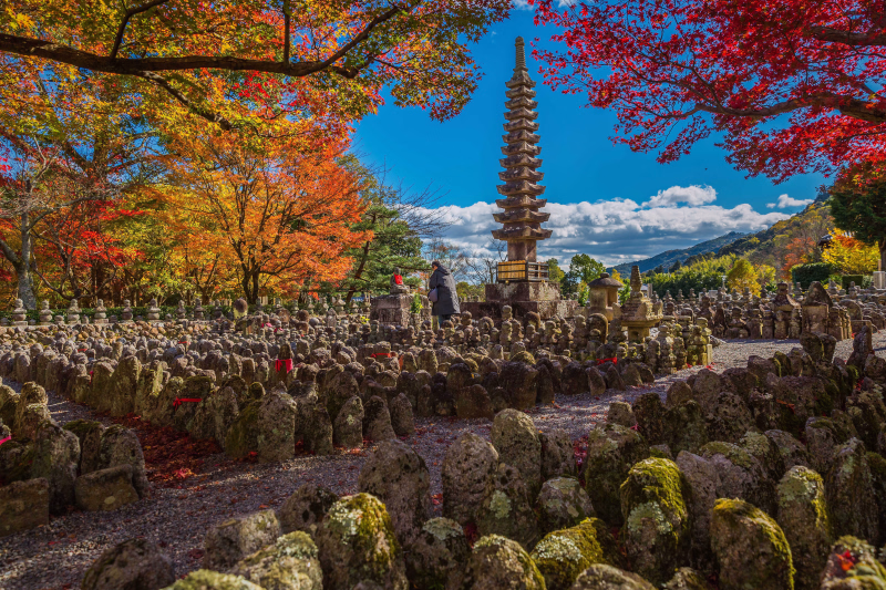 Adashino nenbutsuji, aux milles statues anciennes de Bouddha et de ses disciples