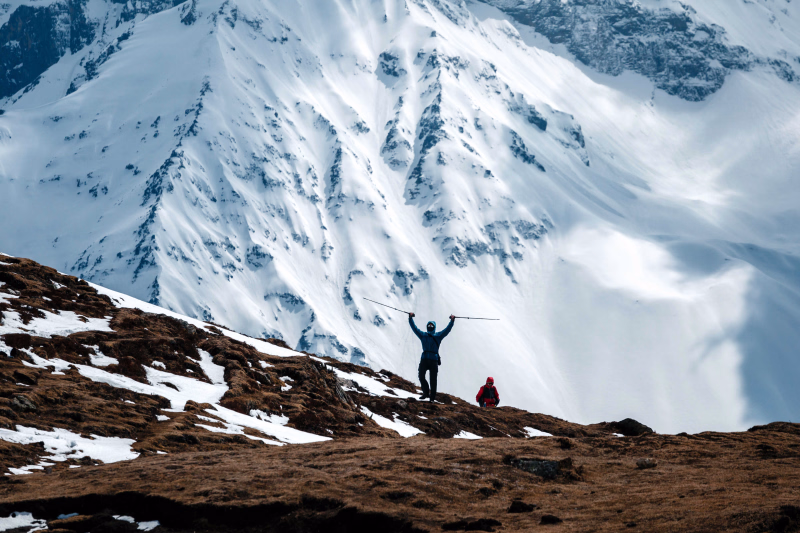 Arrivée au lac Tilicho