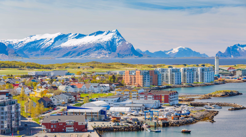 ville de Bodo en Norvège