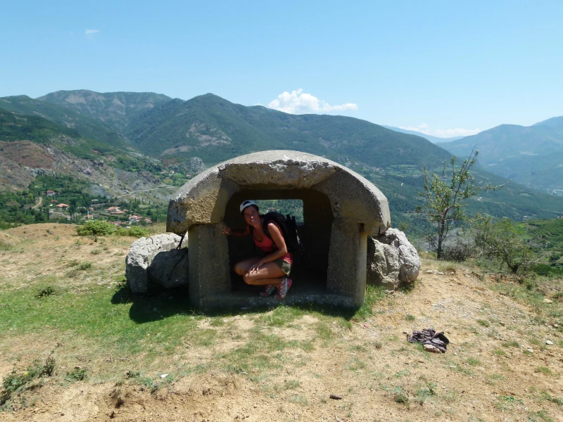 Bunker, sur la Via Egantia, Albanie