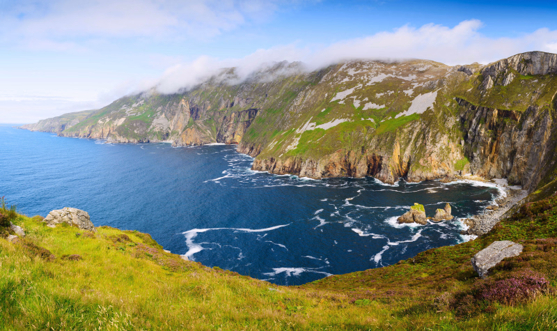 Falaise de slieve league en Irlande