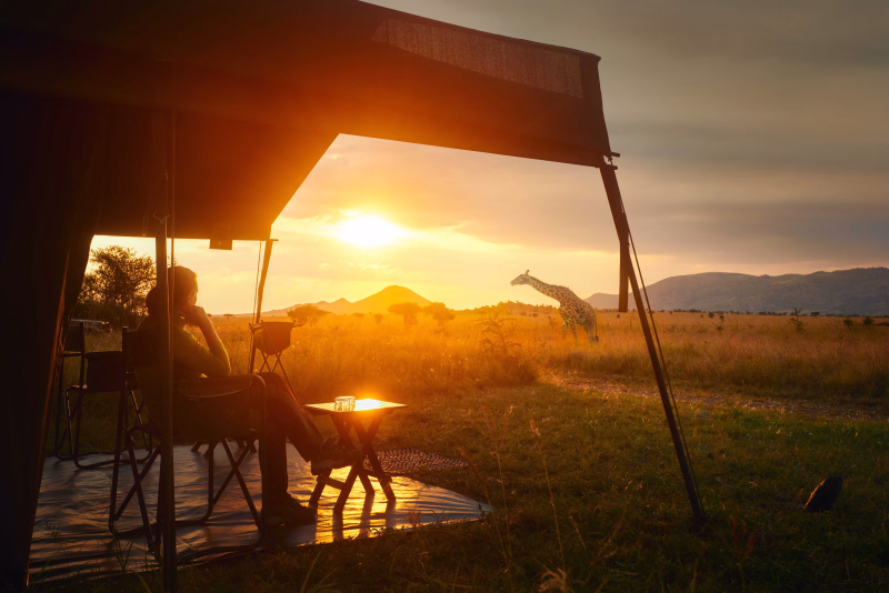 Fin de journée en lodge dans le Serengeti Tanzanie