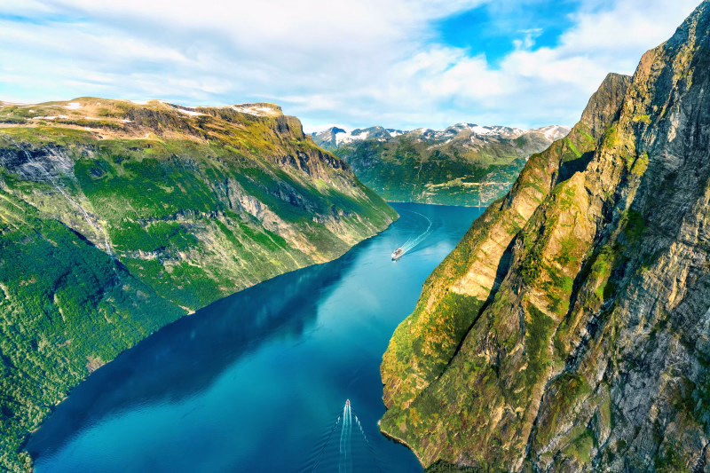 Geiranger fjord en Norvège