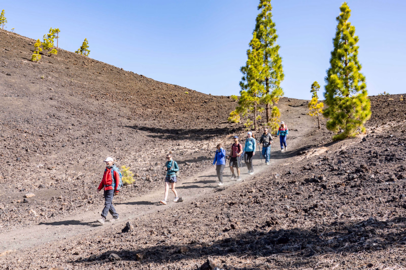 groupe de randonneurs à Samaraà Ténérife aux îles Canaries