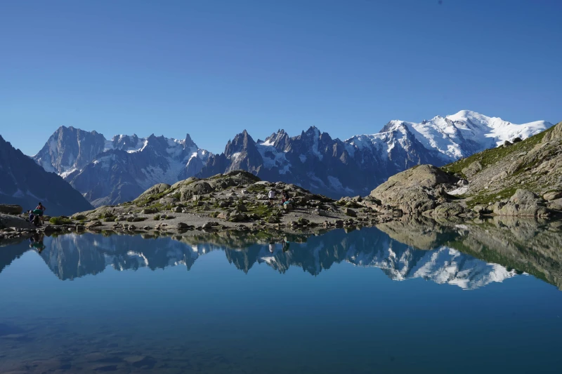 Lac Blanc dans le massif des Aiguilles Rouges