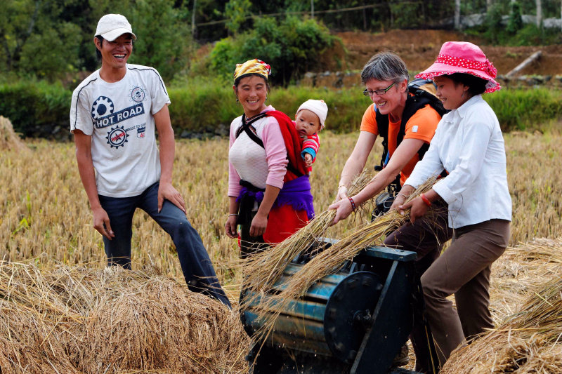 Moment de partage avec la population locale au Vietnam