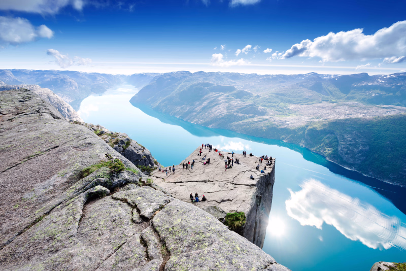 Paysage de Preikestolen en Norvège du Sud